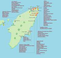 Карта острова Родос