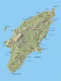 Карта острова Родос